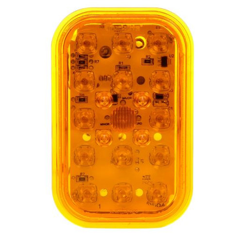 Truck-Lite 45 Series Yellow Rectangular 19 Diode LED  Rear Turn Signal Light 12-24V European Approved - 45934Y
