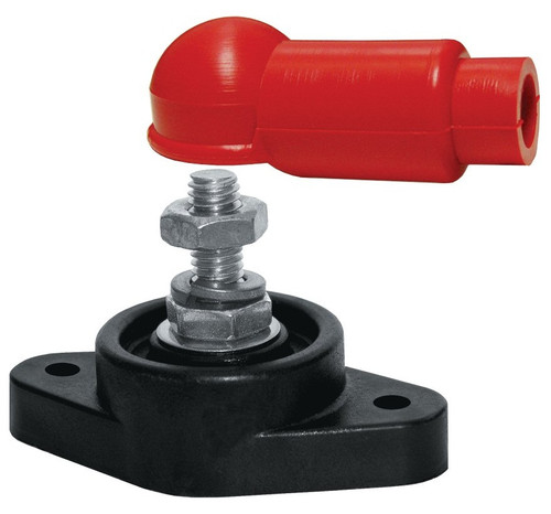 Blue Sea Systems Red PowerPost 48V DC with Insulator 1/4 in.-20 Stud - 2001