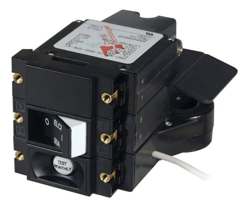 Blue Sea Systems A-Series ELCI Main Circuit Breaker Double Pole 120V AC 30A - 3102100