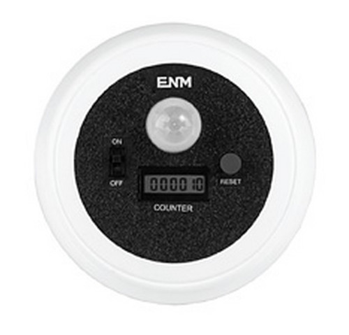 ENM Wireless Motion Detector Counter with 6 Digits LCD Display - C12B0A01