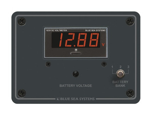 Blue Sea Systems Digital Voltmeter Panel 7 to 60V DC - 8051