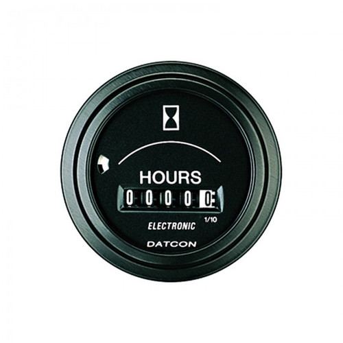 Datcon Electronic Hourmeter 10-32 VDC Black - 56543-00