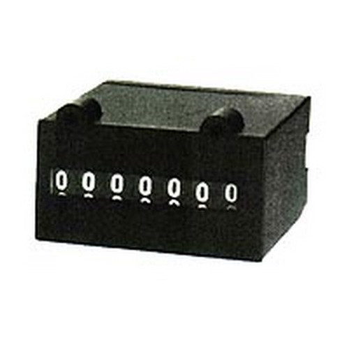 ENM 7-Digit Miniature Electrical Counter 24V DC with Wire Lead and Diode - Back of Panel - E4B728GM