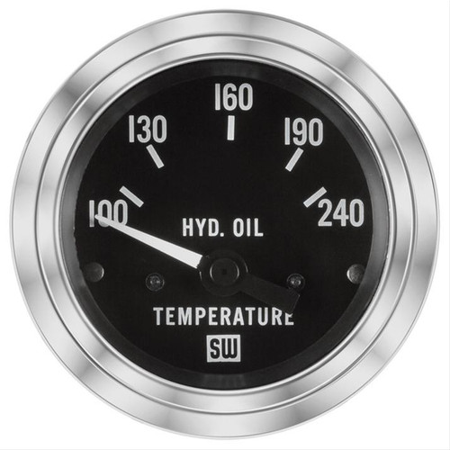Stewart Warner Hydraulic Oil Temperature Gauge 100-240F Electric - 82345