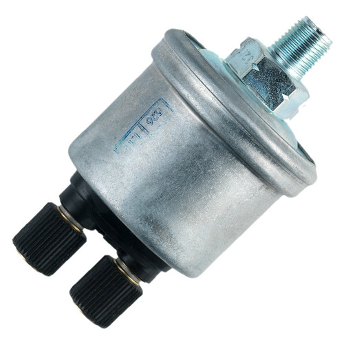 VDO 80 PSI Floating Ground Pressure Sender 6-24V with 1/8-27NPTF Thread and Knurled Nut Connection - 360 410
