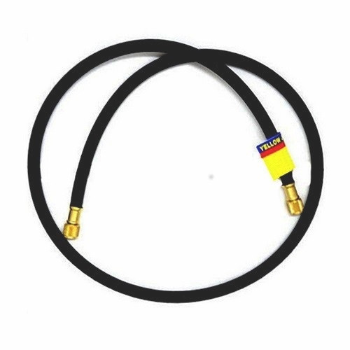 Yellow Jacket PLUS II 3/8 in. Heavy Duty Charging Hose BC-12 in. 3/8 in. Straight x 3/8 in. Straight - Black - 15612