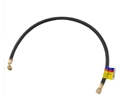 Yellow Jacket PLUS II 3/8 in. Heavy Duty Combination Charging/Vacuum Hose BCA-36 in. Black 3/8 in. Straight x 1/4 in. 45 Degree - 16236