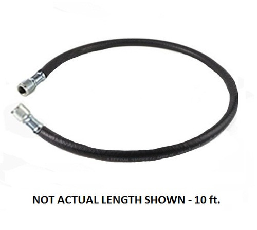 Yellow Jacket 10 ft. Ammonia Charging Hose NBC-120 3/8 in. Straight Flare Both Ends - 19510