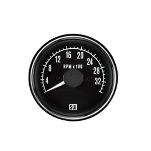 Stewart Warner Heavy Duty Mechanical Tachometer 0-3500 RPM 12V - 551AHK-D