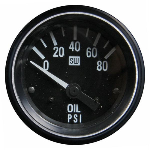 Stewart Warner Oil Pressure Gauge 80 PSI Electric - 284AE