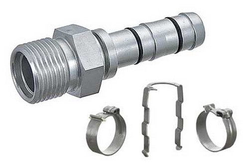 MEI EZ-Clip Male Insert O-Ring Straight No. 10 Hose Fitting without Port - 4472EZ
