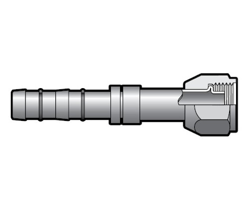 Aeroquip E-Z Clip Straight Female O-Ring Fitting - No. 8 Hose Size - Red Dot 70R8608 - RD-5-10510-1P