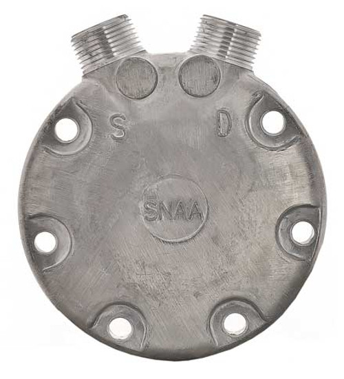 Sanden SD7 CBA Style Rear Head with Pressure Relief Valve Hole - MEI 5627A