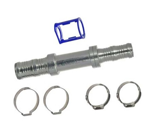 MEI Splicer Straight Burgaclip Steel Fitting No. 12 x Hose No. 14 Reduced without Port - 4595BC