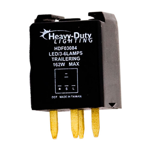 Heavy Duty Lighting 4 Pin Electronic LED Flasher 12VDC 1A-15A - HDF03084