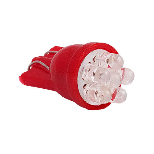 Heavy Duty Lighting 194 Style 6 LED Red Replacement Bulb T10 - HD19406W-3R