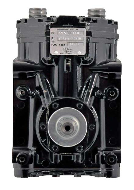 T/CCI Compressor Model ET210L Tube-O Head Style 12V without Clutch - 75R7290 / RD-5-8638-0P by Red Dot