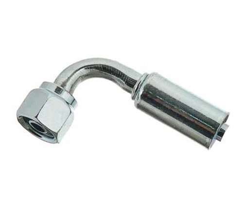 MEI Female O-Ring 90 Deg. Reduced Dia. Steel Fitting No. 6 x Hose No. 6 without Port - 4410SR