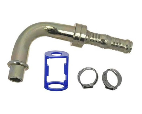 MEI 90 Deg. Bead without Nut Burgaclip Steel Fitting No. 8 x Hose No. 8 Reduced - No Port - 4603BC