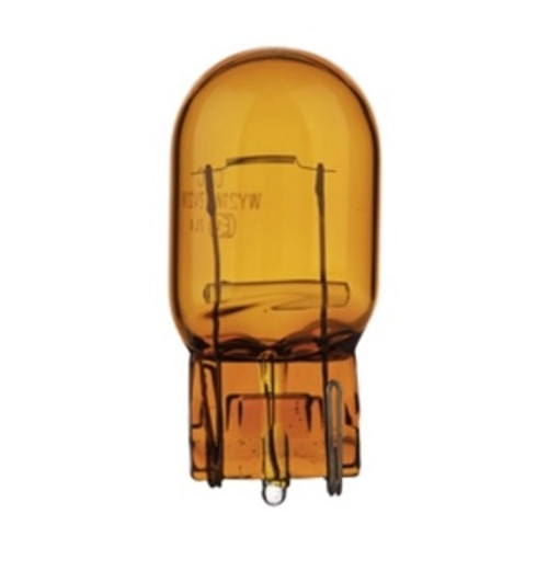 Hella T6.5 Natural Amber Miniature Bulb 12V 21W W3X16d Base - Bulk Pkg - 7440NA