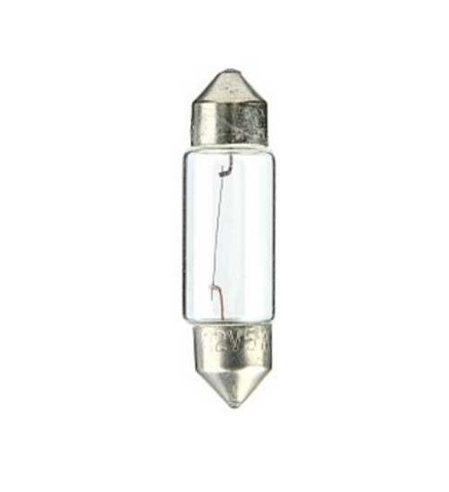 Hella T3.25 13 x 37 mm. Miniature Bulb 12V 10W SV8.5-8 Base - Bulk Pkg - DE3425