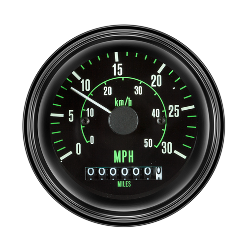 Stewart Warner Heavy Duty Plus 0-30 MPH Electronic Speedometer - 82603