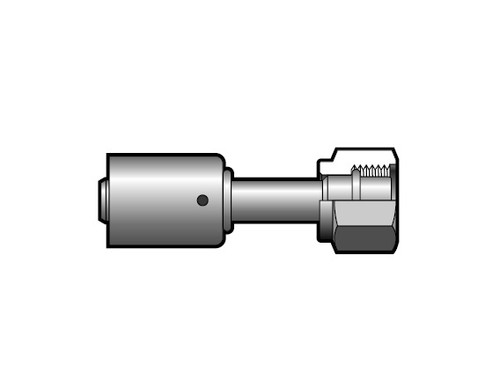 Red Dot Straight Female O-Ring Refrigerant Steel Fitting No. 8 x Hose No. 8 - 70R4408S / RD-5-6947-0P