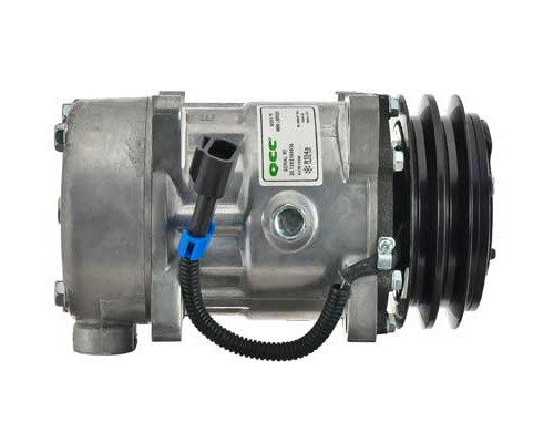 QCC Compressor Model QP7H15 12V R134a with 125mm 2Gr Clutch and GQ Head - MEI 5373Q
