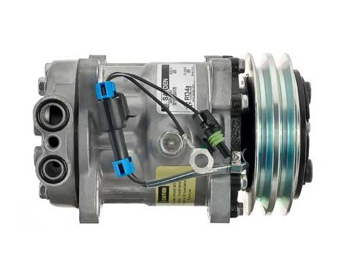 Sanden Compressor Model SD7H15HD 12V R134a with 132mm 2Gr Clutch and UK Head - MEI 5299