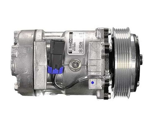 Sanden Compressor Model SD7H15HD 12V R134a with 125mm 6Gr Clutch and WV Head - MEI 5387