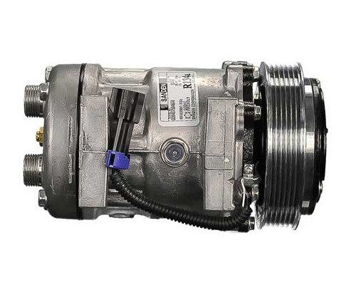 Sanden Compressor Model SD7H15HD 12V R134a with 125mm 6Gr Clutch and MDA Head - MEI 5345