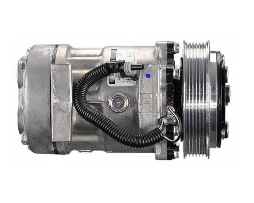 Sanden Compressor Model SD7H15HD 12V R134a with 125mm 6Gr Clutch and GV Head - MEI 54027