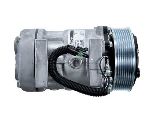 Sanden Compressor Model SD7H15HD 12V R134a with 119mm 8Gr Clutch and GV Head - MEI 54028