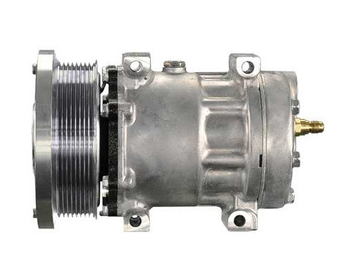 Sanden Compressor Model SD7H15E 24V R134a with 133mm 8Gr Clutch and GK Head - MEI 54355