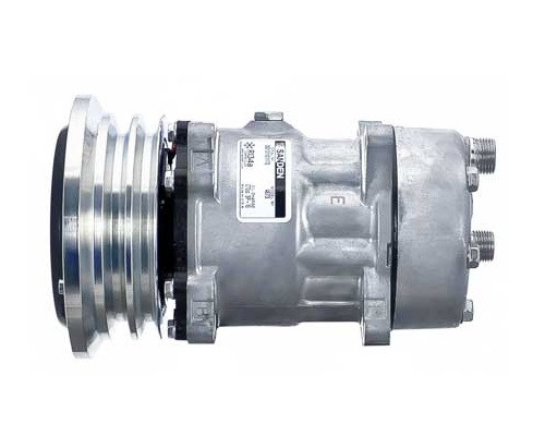 Sanden Compressor Model SD7H15-SHD 12V R134a with 132mm 2Gr Clutch and KC Head - MEI 54673