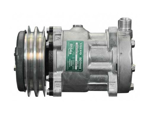 Sanden Compressor Model SD7H15-SHD 24V R134a with 132mm 2Gr Clutch and JE Head - MEI 58053