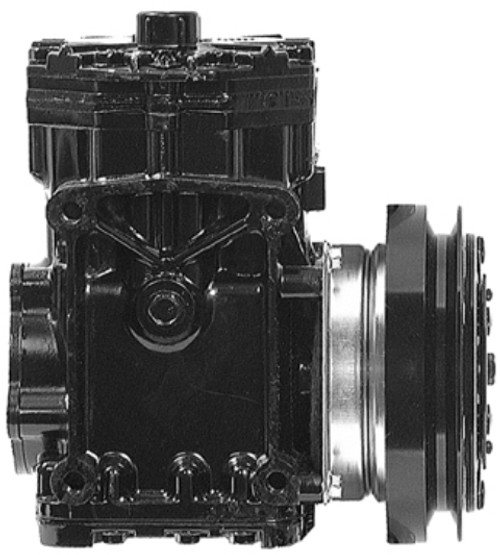 T/CCI Compressor Model ER210L 12V R12/R134a with 6 in. 1Gr Clutch and Rotalock Head - MEI 5261