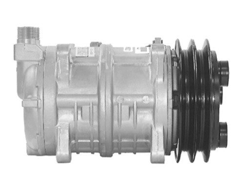 Seltec/Valeo Compressor Model TM16HD/HS 12V R134a with 132mm 2Gr Clutch and B Head - Ear Mount - MEI 5798