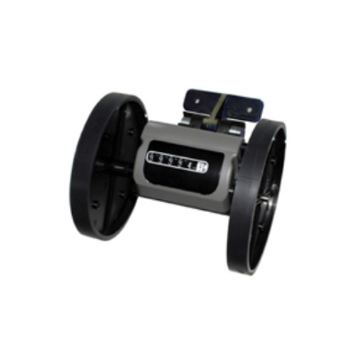 Trumeter Heavy Duty Mechanical Measuring Unit with Hinged Bracket Rubber Covered Plastic Wheels 12 in. - 2300-14MYC