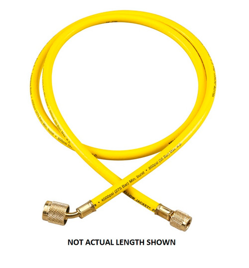 Yellow Jacket HAVS-18 PLUS II 1/4 in. Yellow Hose 18 in. with SealRight Fitting - 22018