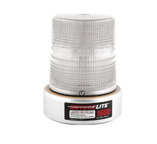 Meteorlite 1660 Series Clear High Profile Strobe Light 12-24VDC - Permanent Mount - SY166000-C by Superior Signal 