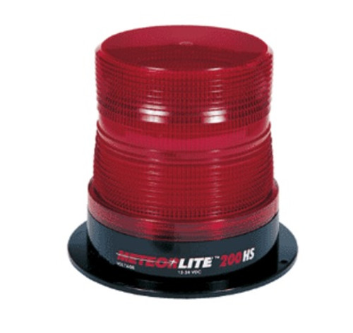 Meteorlite 200 Series Red Strobe Light 12-24VDC - Single FPM - High Profile - SY362002HS-R by Superior Signal 