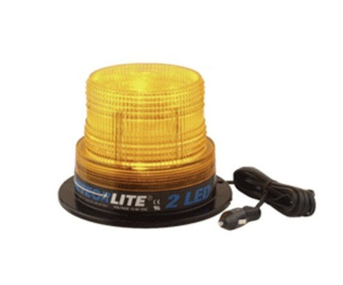 Meteorlite ML2 LED Series Amber Beacon 12-24VDC - Magnetic Mount - SY361100M-A-LED by Superior Signal 