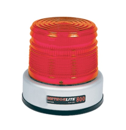 Meteorlite 800 Series Red Low Profile Strobe Light 12-48VDC - Quad Flash - Permanent Mount - SY82500Q-R by Superior Signal 