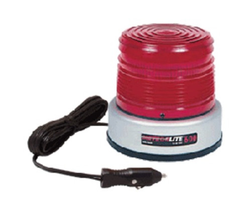 Meteorlite 600 Series Red Low Profile Strobe Light 12-48VDC - Magnetic Mount - SY651000M-R by Superior Signal 