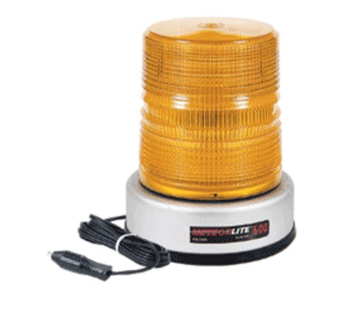 Meteorlite 600 Series Amber High Profile Strobe Light 12-48VDC - Magnetic Mount - SY675000M-A by Superior Signal 