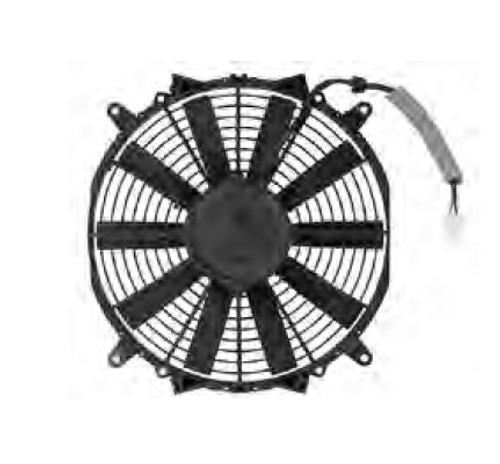 Red Dot 13 in. Single Speed Puller Motor/Pancake Fan Assembly 12V CCW - 73R8722 / RD-5-14682-0P