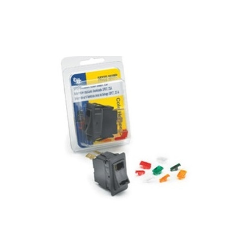 Cole Hersee On-Off Rocker Switch 25A 12V SPST - Bubble Pack - 58328-100