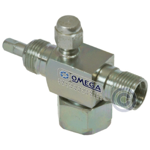 Omega Compressor Fitting No. 8 Tube-O O-Ring Back Seat with 1/4 Back Seat Valve - 35-11045-3 Omega Compressor Fitting No. 8 Tube-O O-Ring Back Seat with 1/4 Back Seat Valve - 35-11045-3