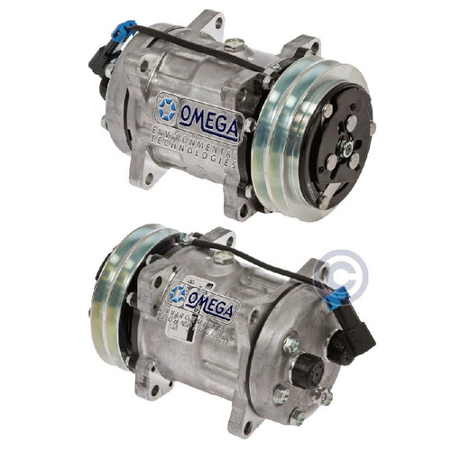 Sanden Compressor Model SD7H15 12V with 132mm Clutch and Tube-O Fitting - 20-04471 by Omega